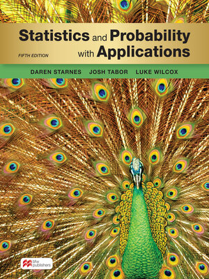 cover image of Statistics and Probability with Applications